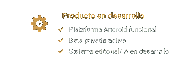 Producto en desarrollo